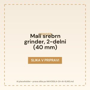 Mali srebrn grinder, 2-delni (40 mm)