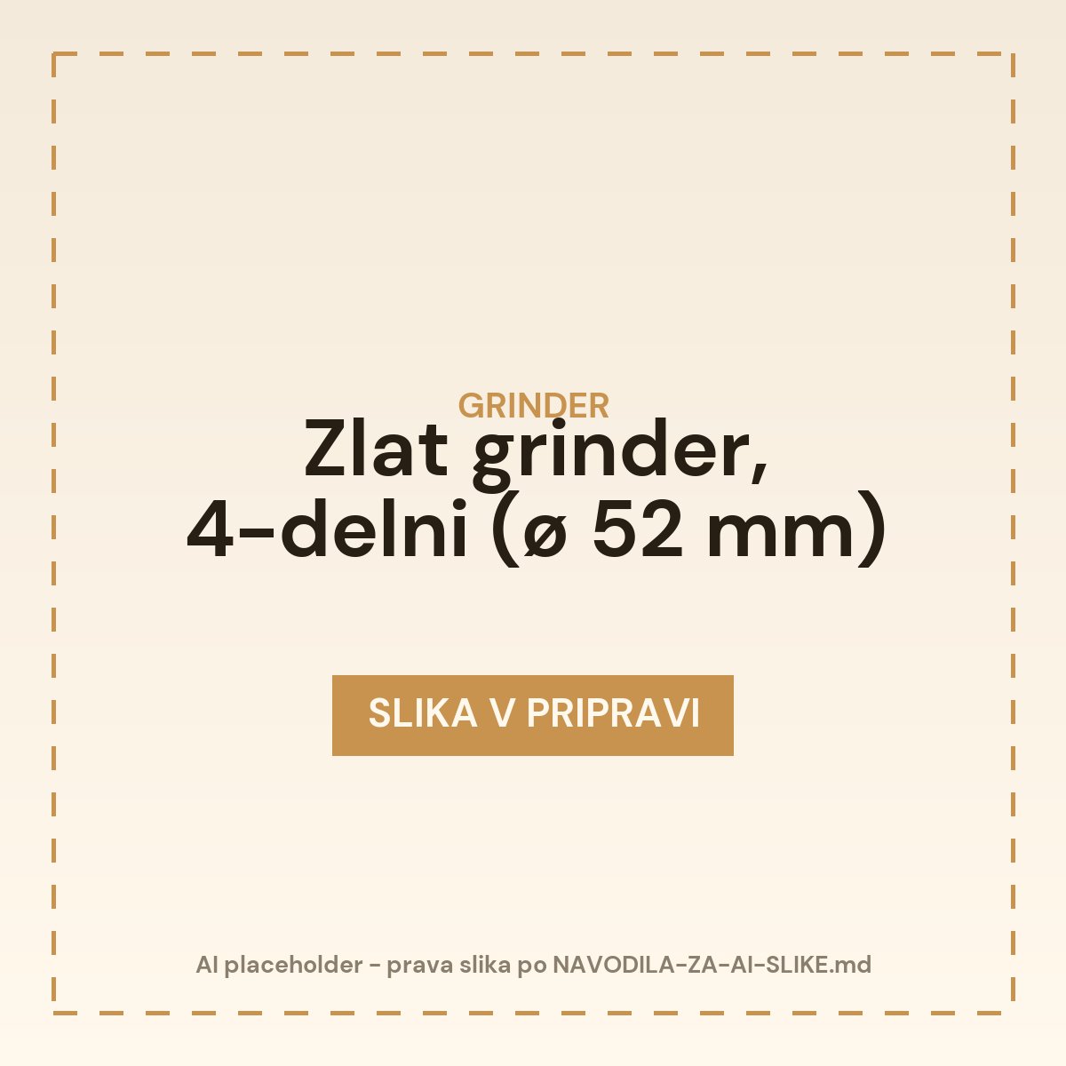 Zlat grinder, 4-delni (ø 52 mm)